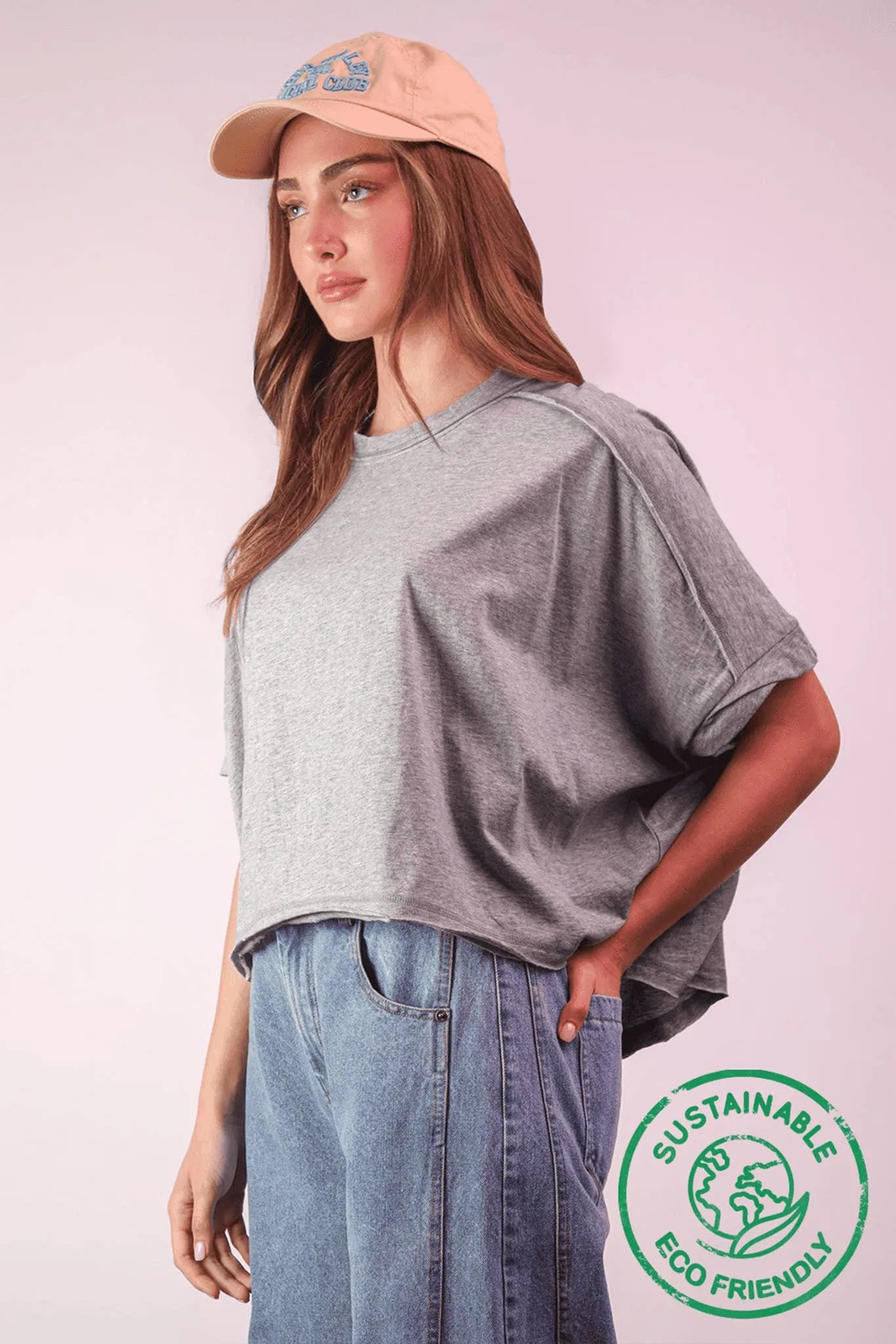 Oversized Crop Comfy Top