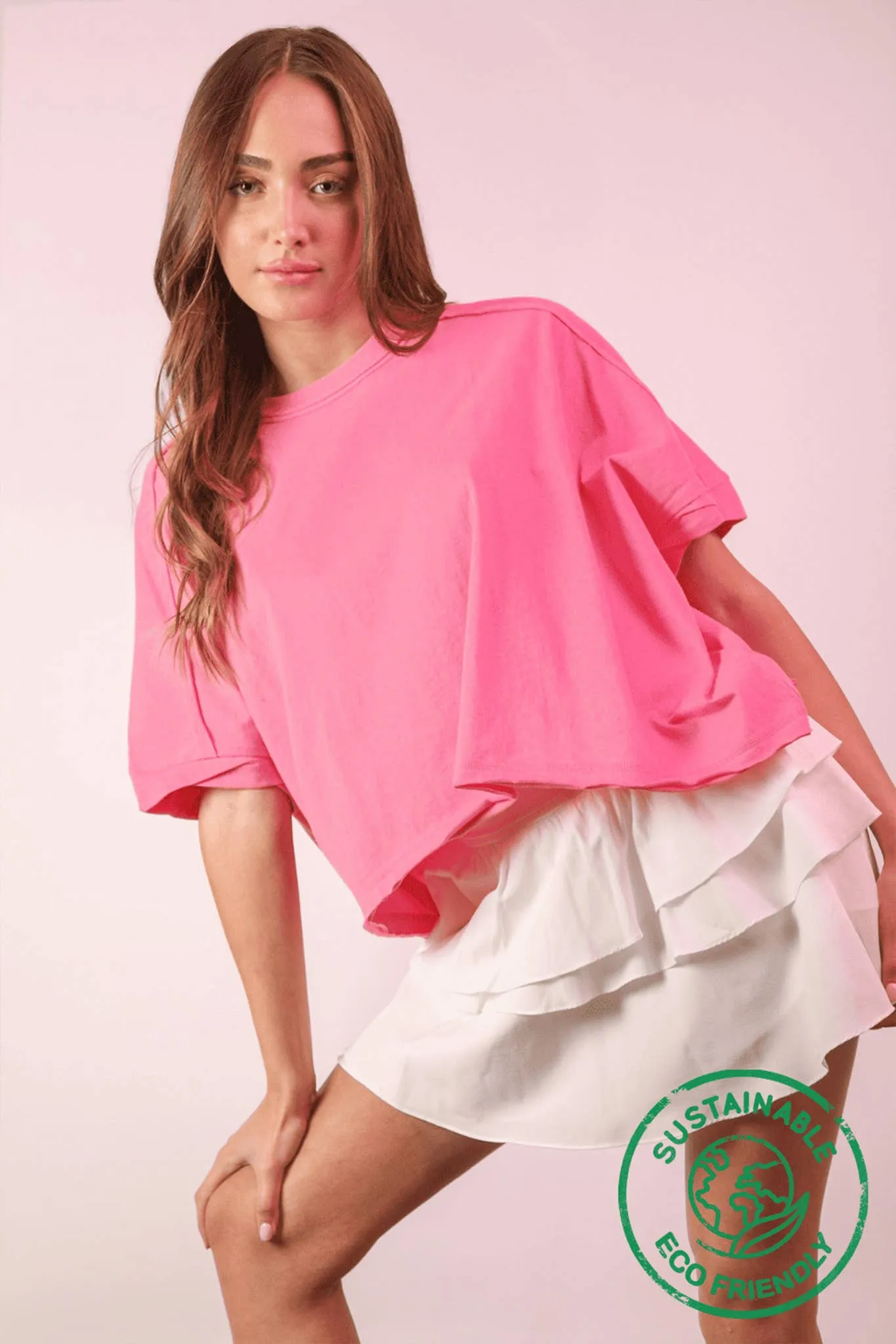 Oversized Crop Comfy Top