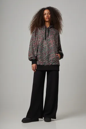Oversized φούτερ με Leopard dijon print | Desert Dust