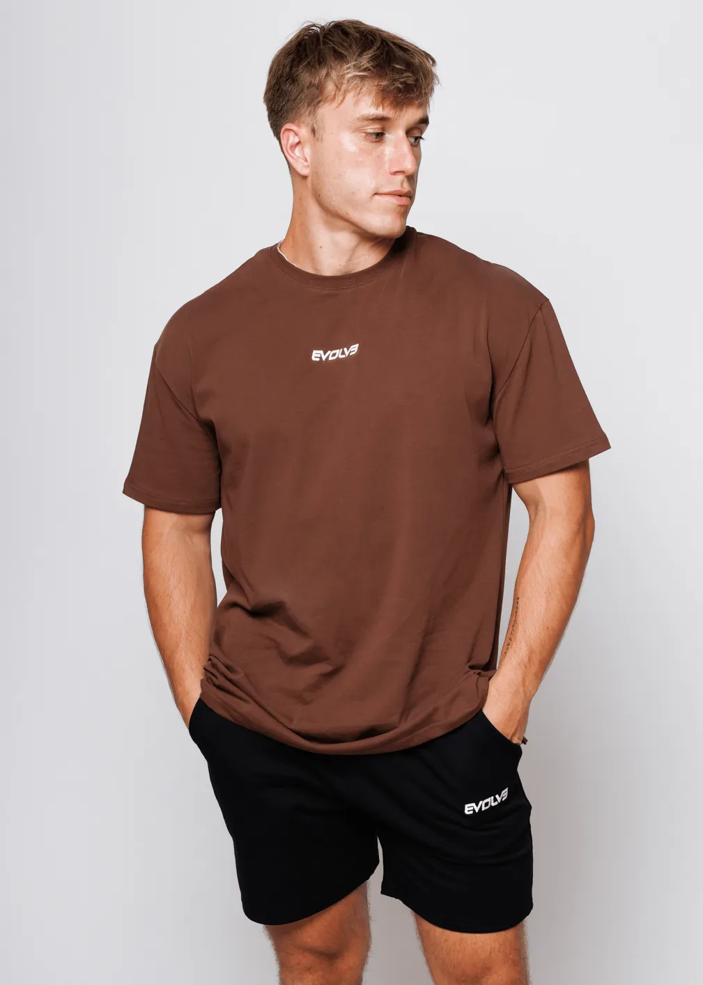 Oversized Tee - Chocolate
