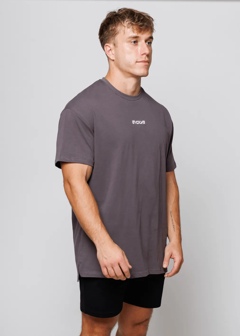 Oversized Tee - Slate Grey