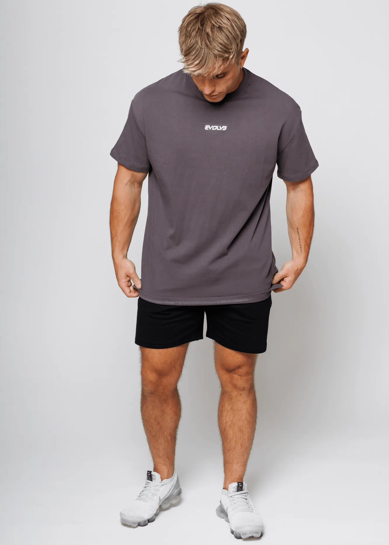 Oversized Tee - Slate Grey
