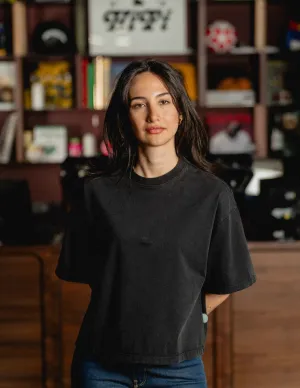 Oversized Tee - Vintage Heavyweight Washed Black