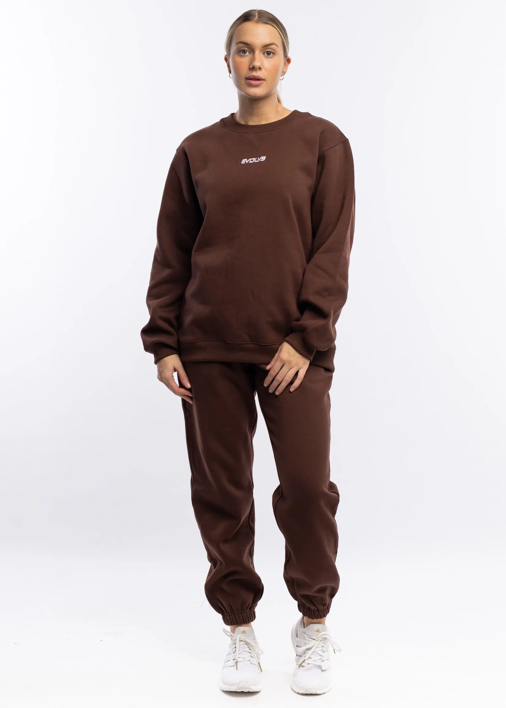 Oversized Trackies - Chocolate