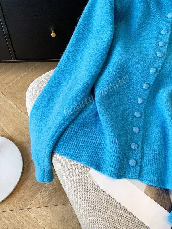 Oversized Turtleneck Knit Cardigan For Women, Long Sleeve, Casual Spring/Autumn/Winter Top