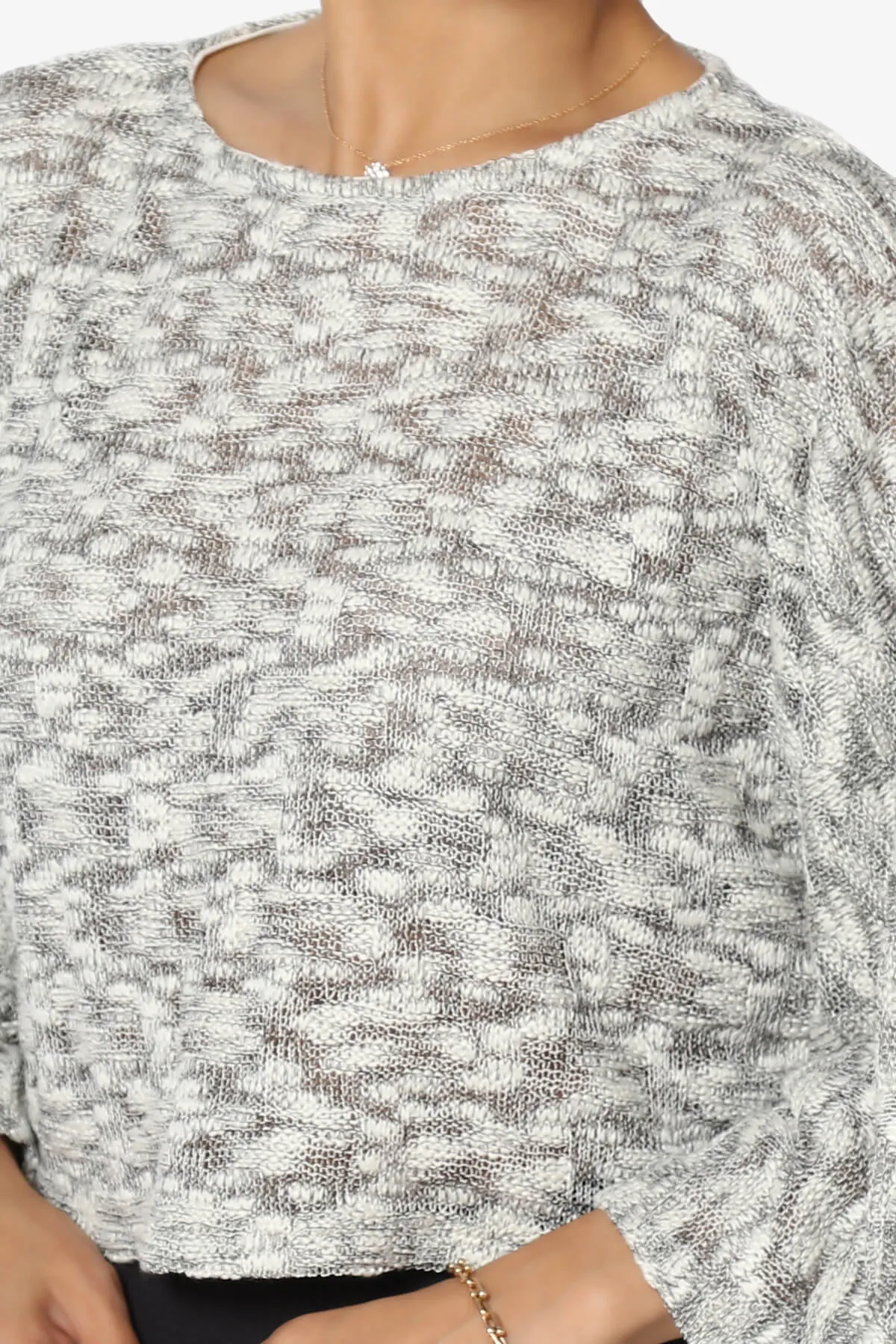 Paige Marled Knit Boxy Crop Top