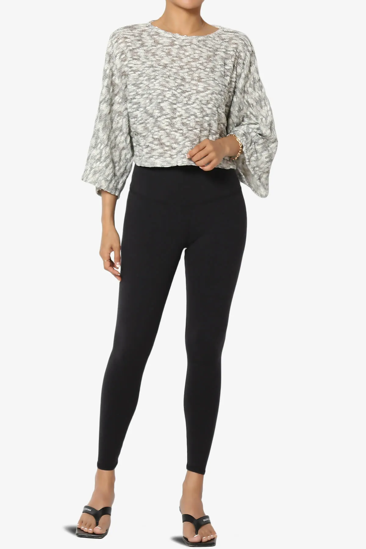 Paige Marled Knit Boxy Crop Top