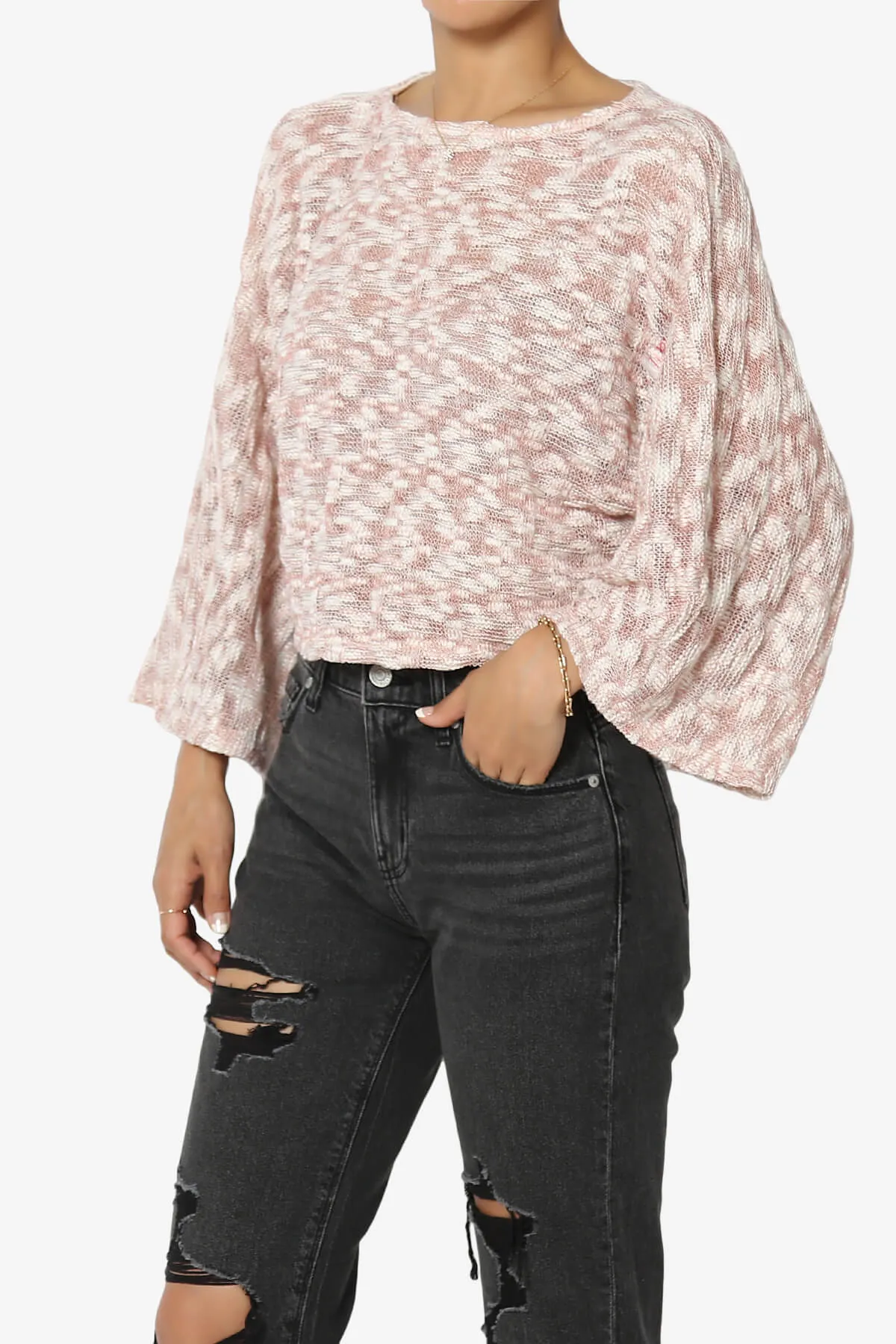 Paige Marled Knit Boxy Crop Top