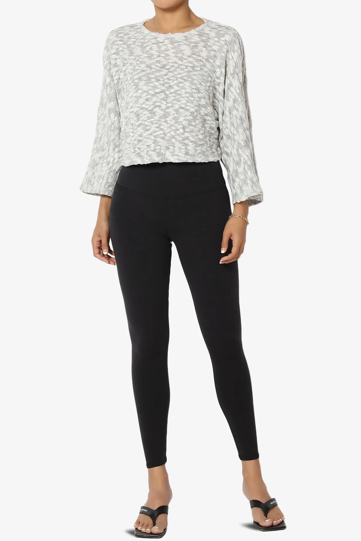 Paige Marled Knit Boxy Crop Top