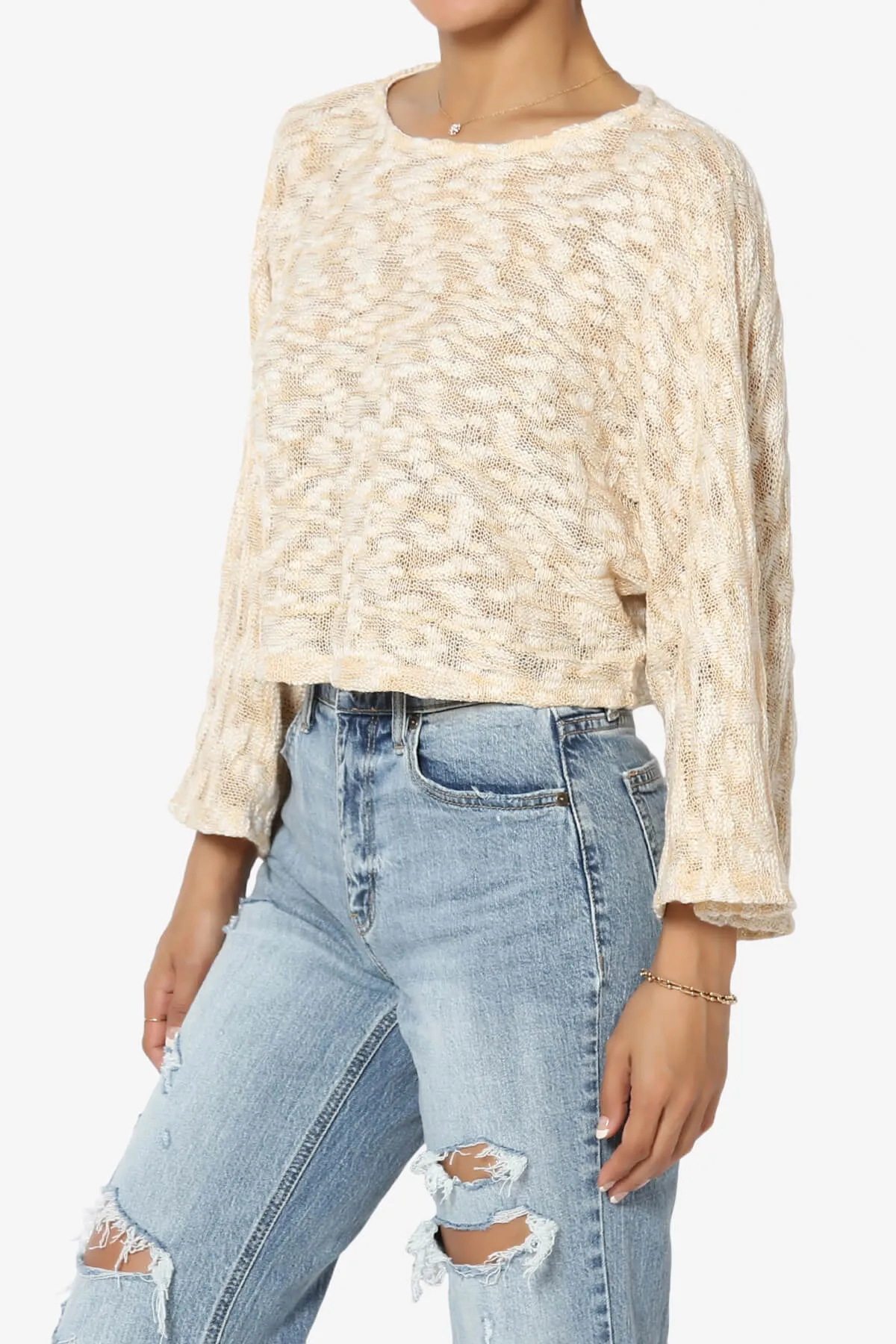 Paige Marled Knit Boxy Crop Top