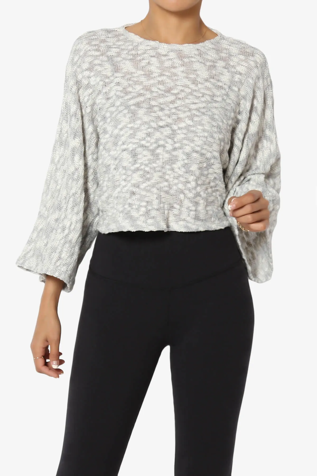 Paige Marled Knit Boxy Crop Top