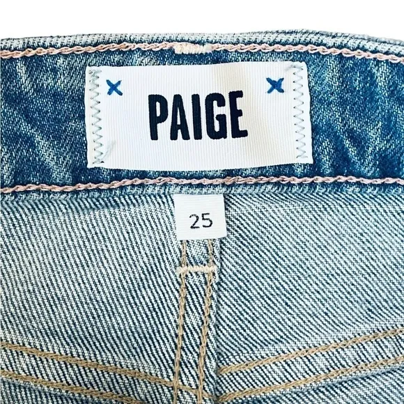 Paige Womens Robbie Ultra High-Rise Denim Bermuda Shorts. BKE Size 25 #1251 NWT
