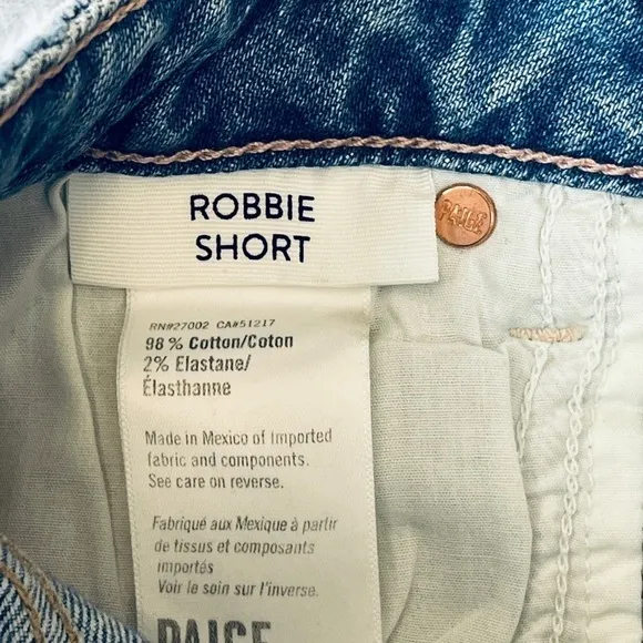 Paige Womens Robbie Ultra High-Rise Denim Bermuda Shorts. BKE Size 25 #1251 NWT