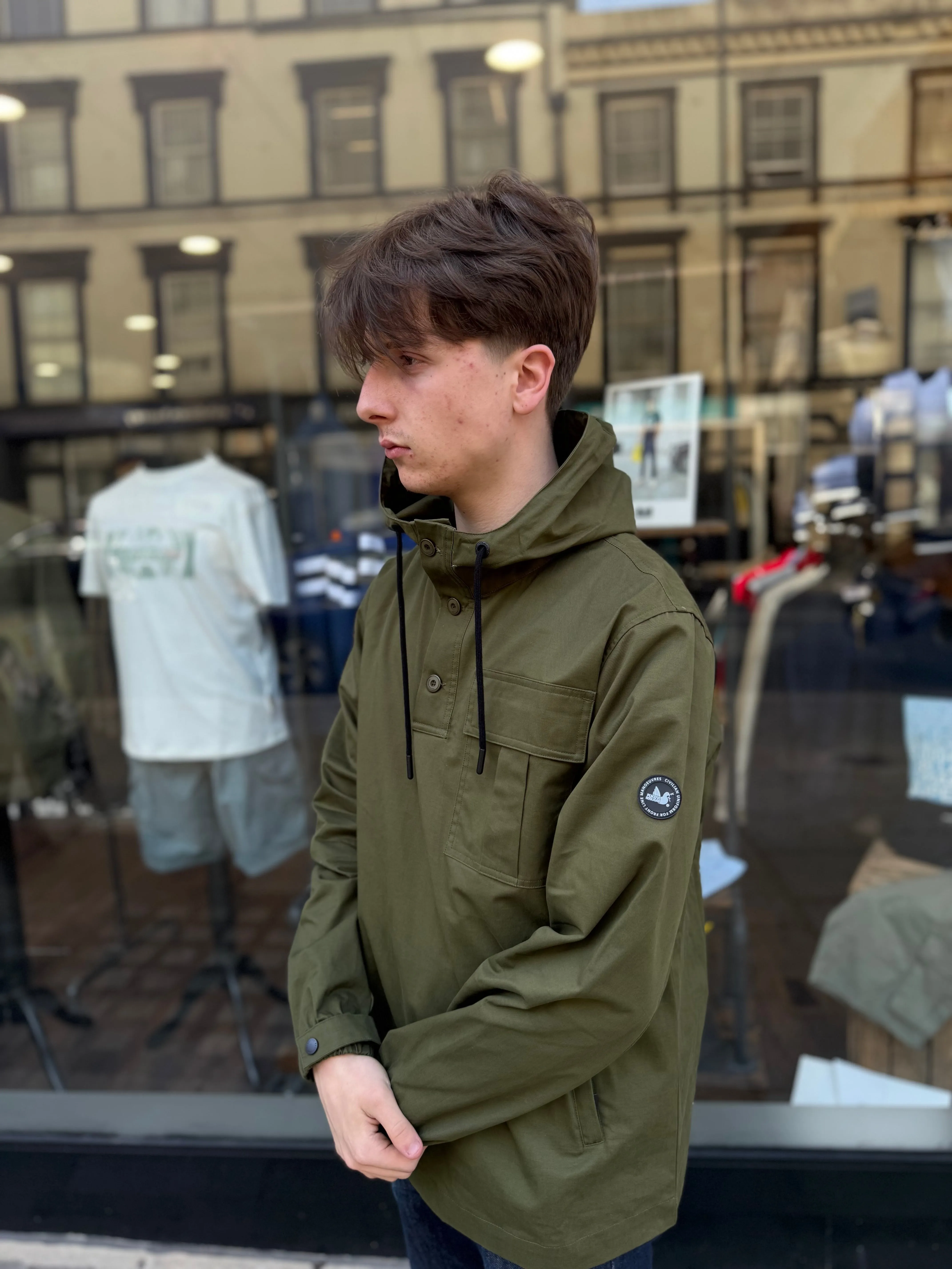 Peaceful Hooligan Lennon Smock Deep Lichen