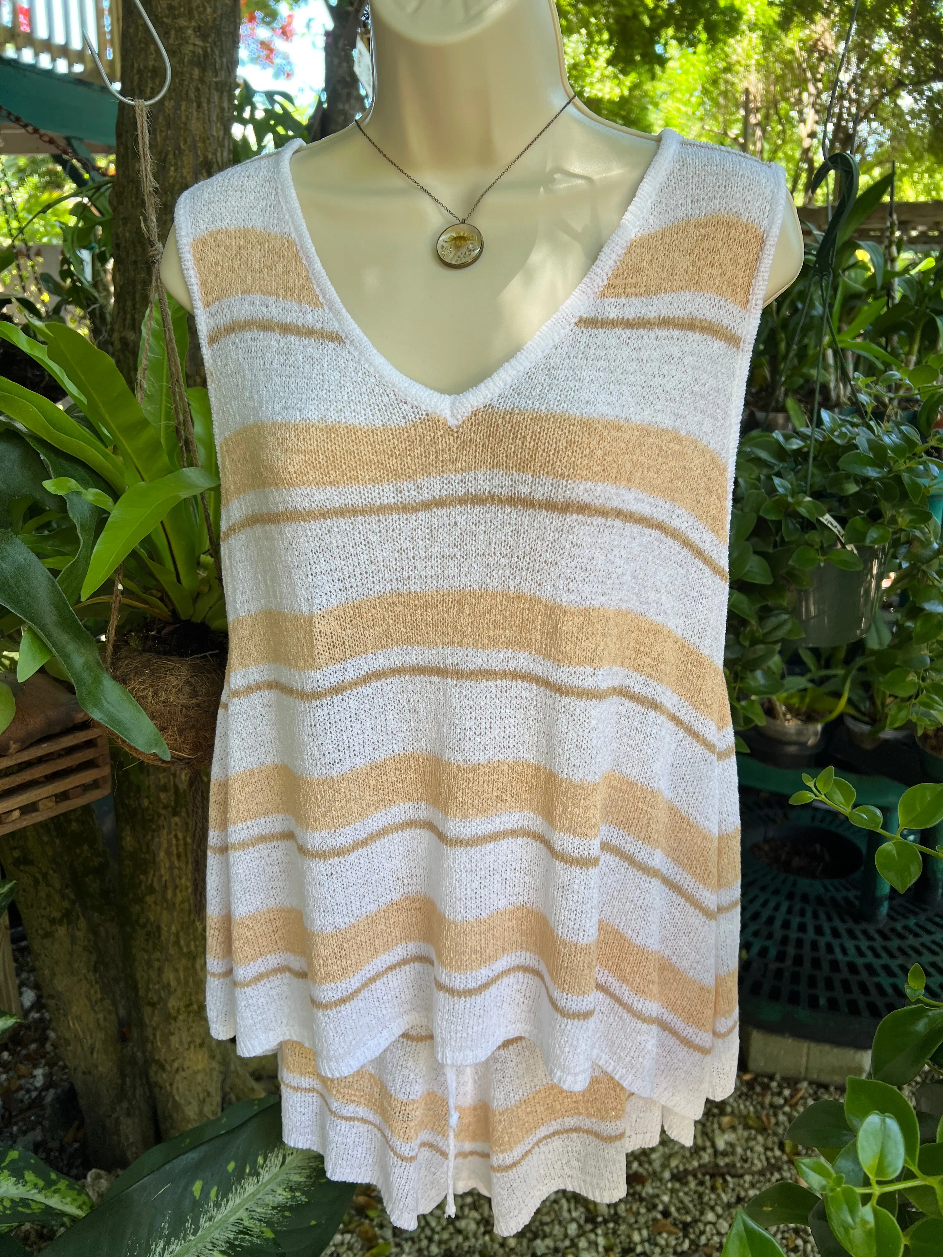 Peach Knit Tank