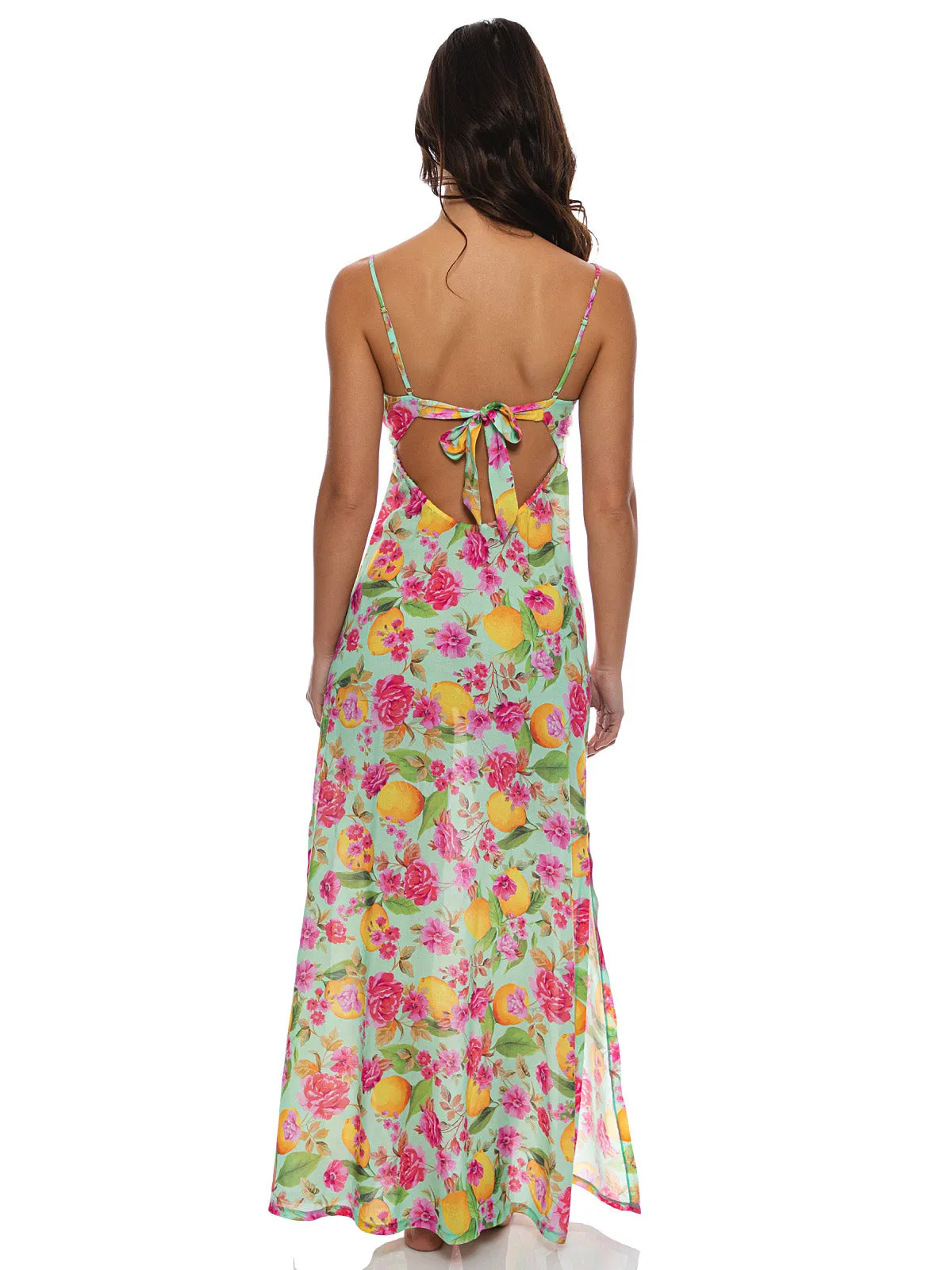 Peek A Boo Tie Back Maxi Dress ::RET
