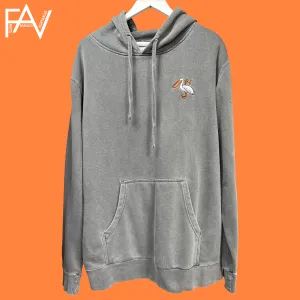 Pelican - Black Pigment Dyed Mid-Weight Hoodie