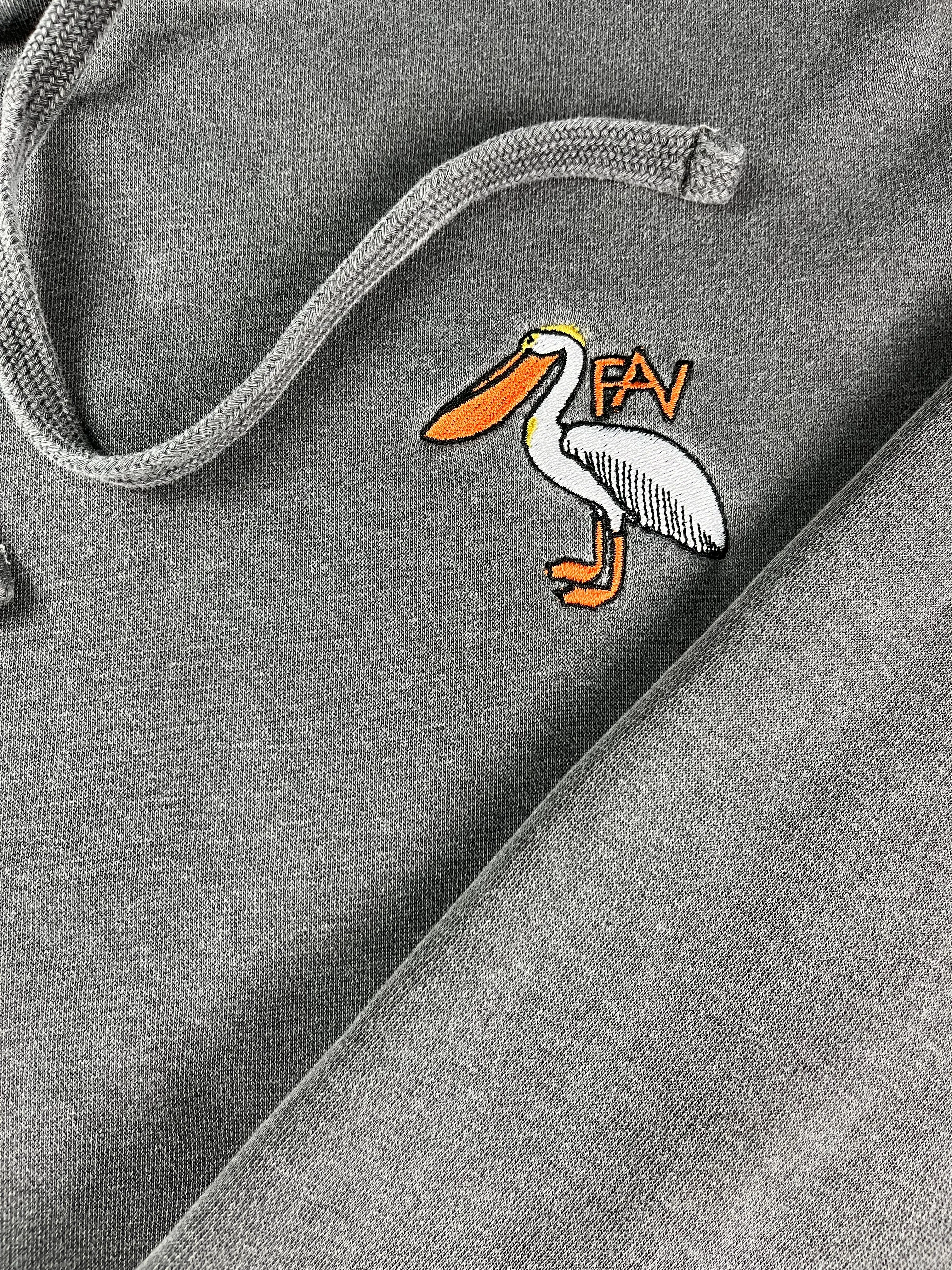Pelican - Black Pigment Dyed Mid-Weight Hoodie