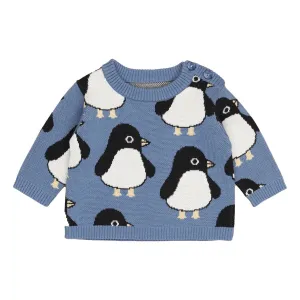 Penguin Knit Jumper - Summer Lake