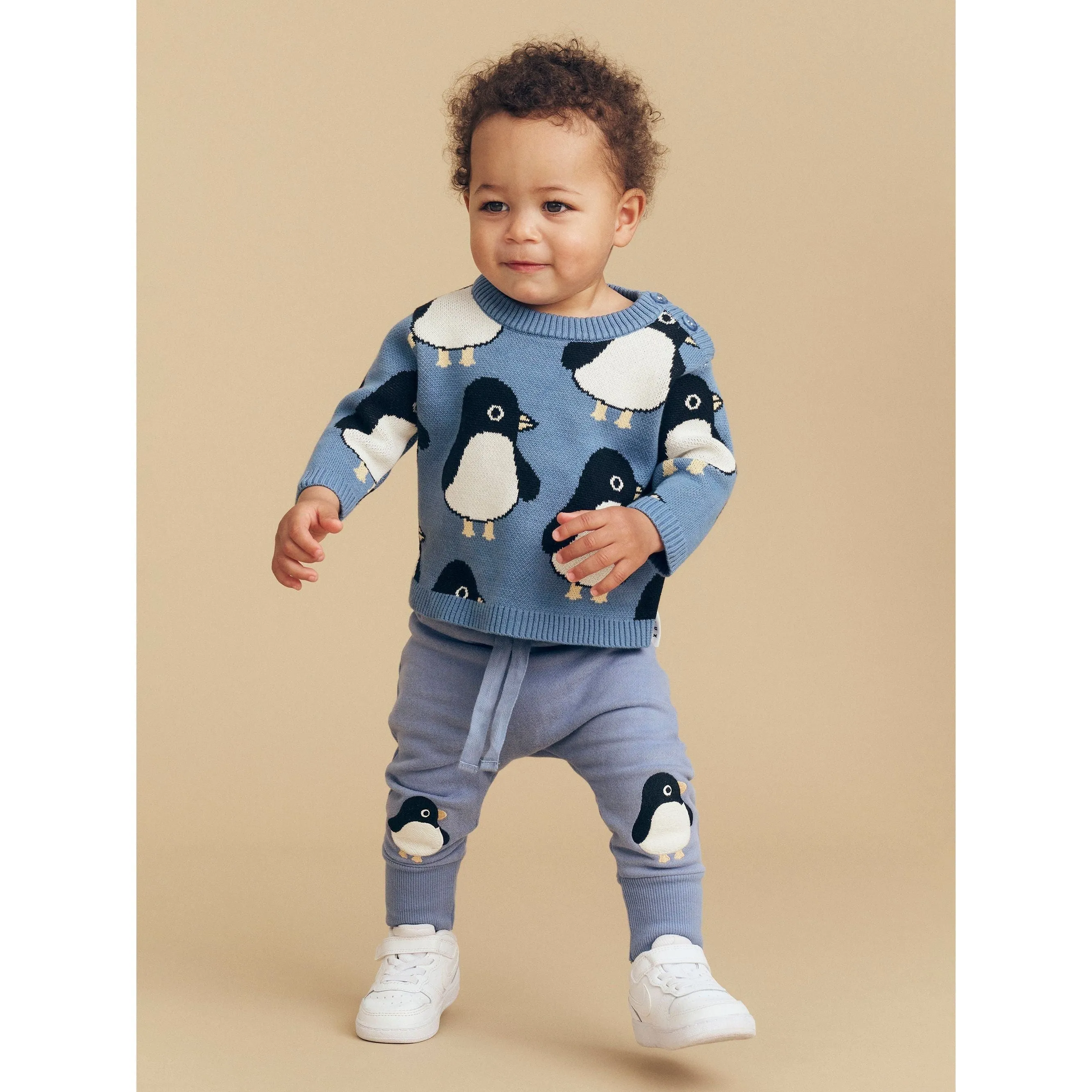 Penguin Knit Jumper - Summer Lake