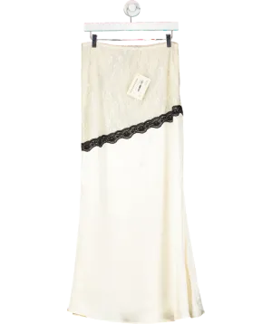 PepperMayo Cream Duet Lace Maxi Skirt UK 8