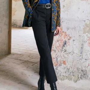 Peruvian Connection Evie Cropped Pants Black Jeans Size 4