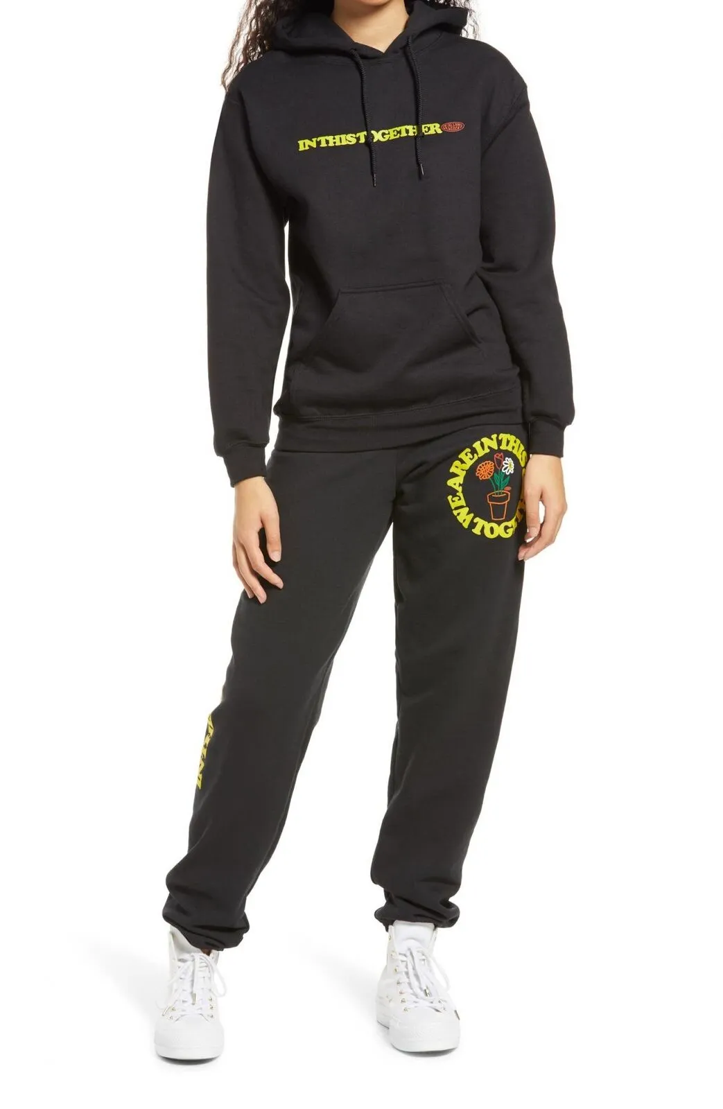 Petals and Peacocks Pull On  In This Together Joggers Sweatpants with Pockets