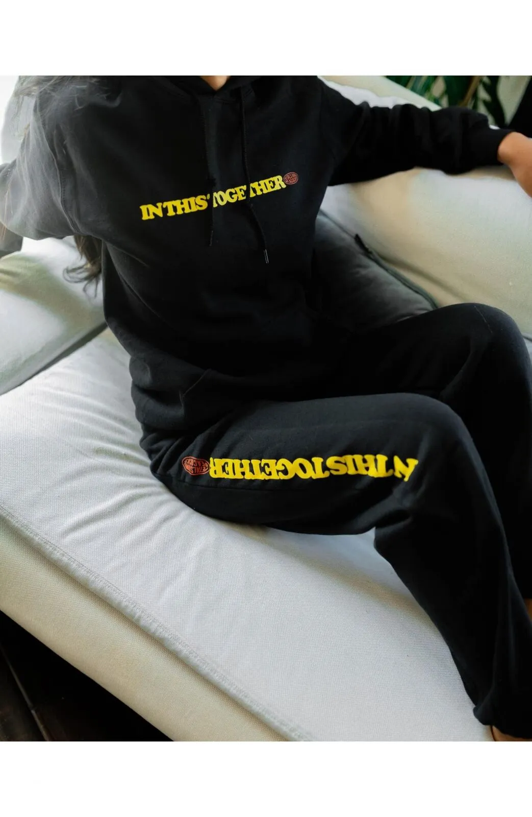 Petals and Peacocks Pull On  In This Together Joggers Sweatpants with Pockets