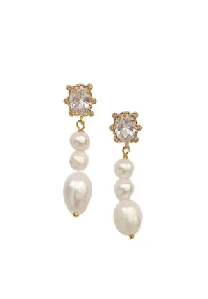 Petite Diamond   Pearl Drop