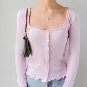 Petronella | Casual Square Collar Top