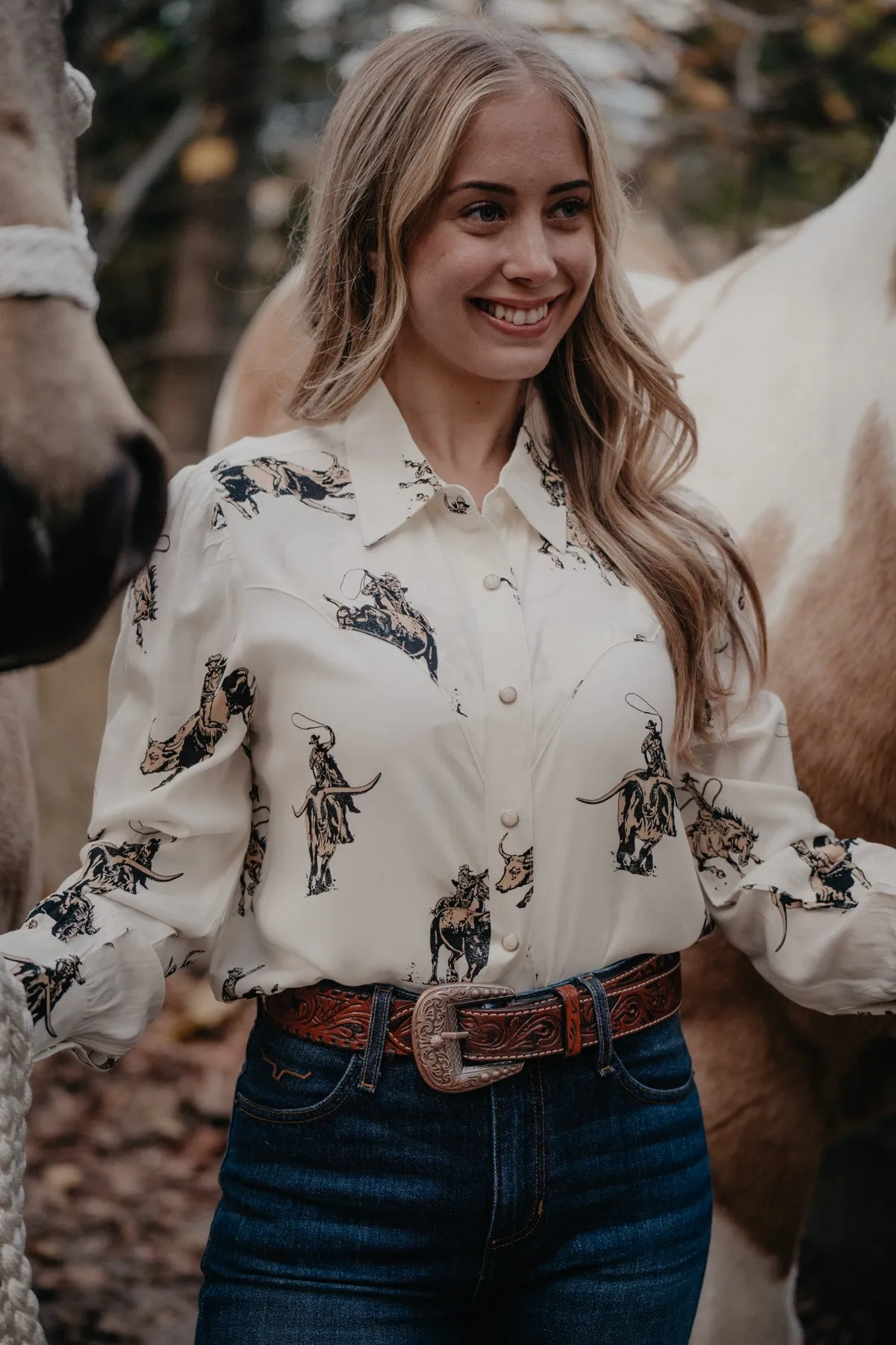 'Phoenix' Wrangler Women's Buck Retro Snap (S-XL)