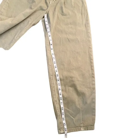 Pilcro and the Letter Press The Breaker Relaxed Jeans in Moss Green
