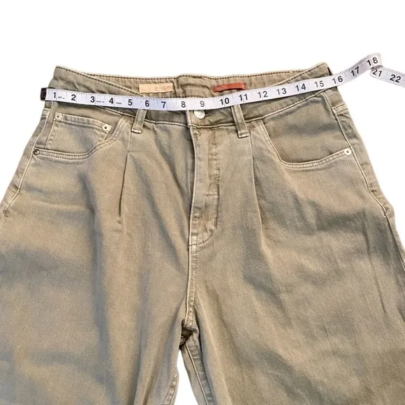 Pilcro and the Letter Press The Breaker Relaxed Jeans in Moss Green