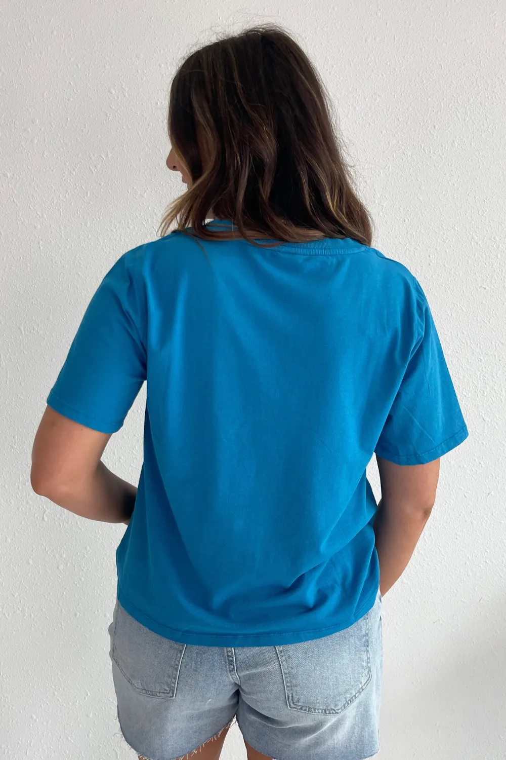 Pima Cotton Blend V-Neck Tee