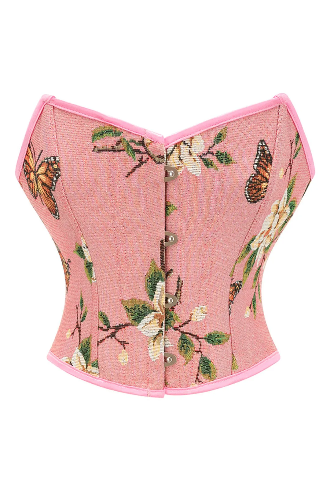 Pink Floral Renaissance Bustier