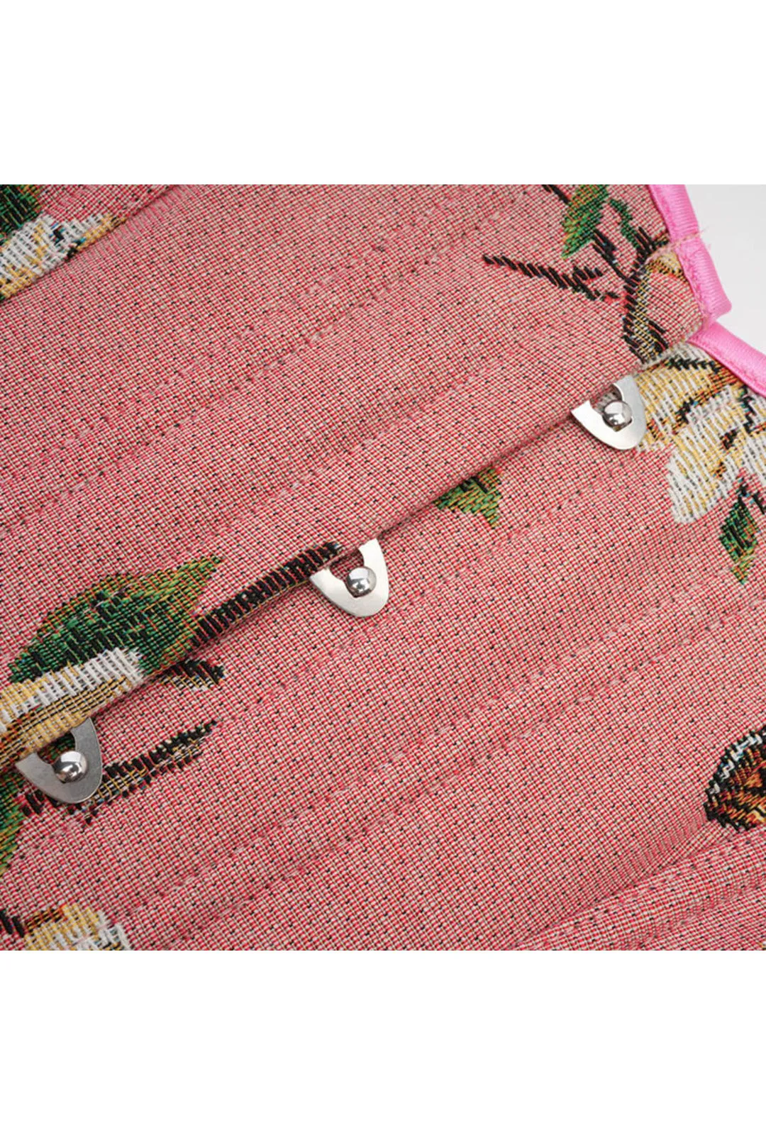 Pink Floral Renaissance Bustier