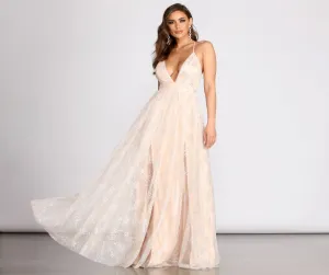 Piper Glitter Stylish A-Line Dress