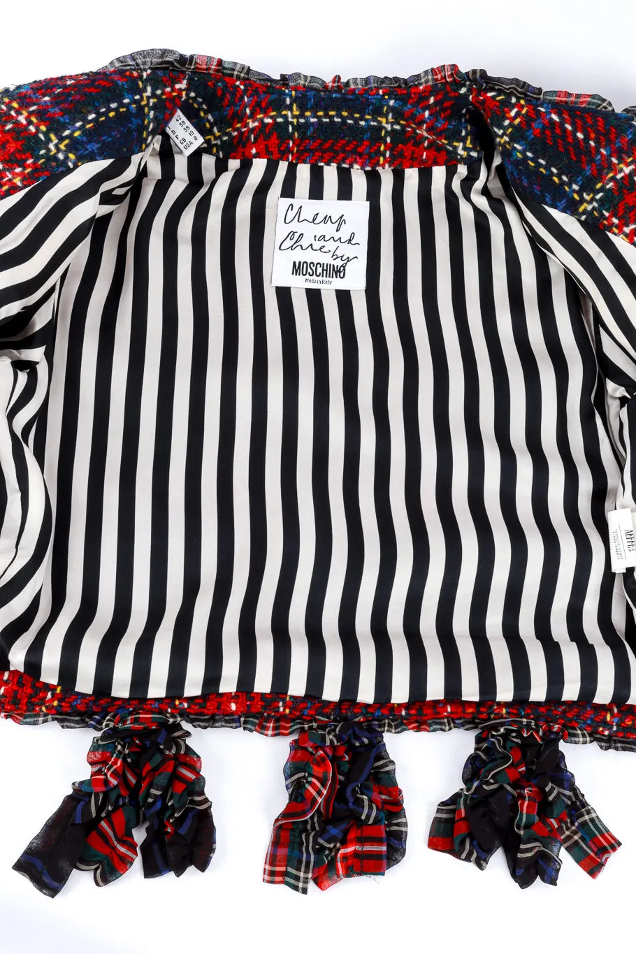 Plaid & Ruffle Deconstructed Skirt Set