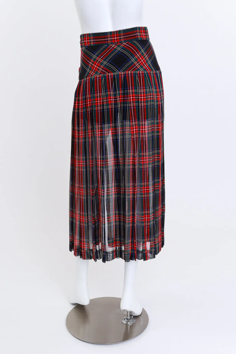 Plaid & Ruffle Deconstructed Skirt Set