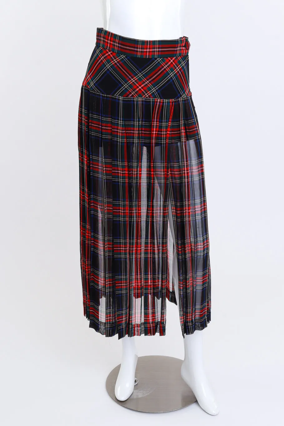 Plaid & Ruffle Deconstructed Skirt Set