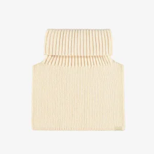 Plastron crème en tricot, enfant || Cream knitted plastron, child