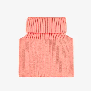 Plastron rose en tricot, enfant || Pink knitted plastron, child