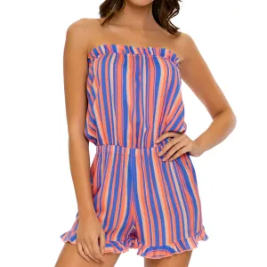 PLAY TIME - Strapless Ruffle Romper