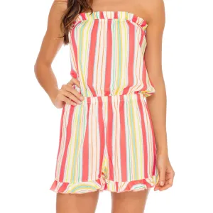 PLAY TIME - Strapless Ruffle Romper