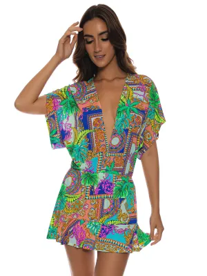 Playera V Neck Ruffle Dress ::RET