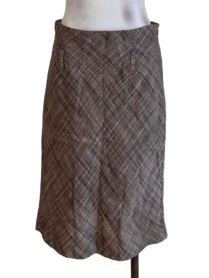 Plum Twill Skirt