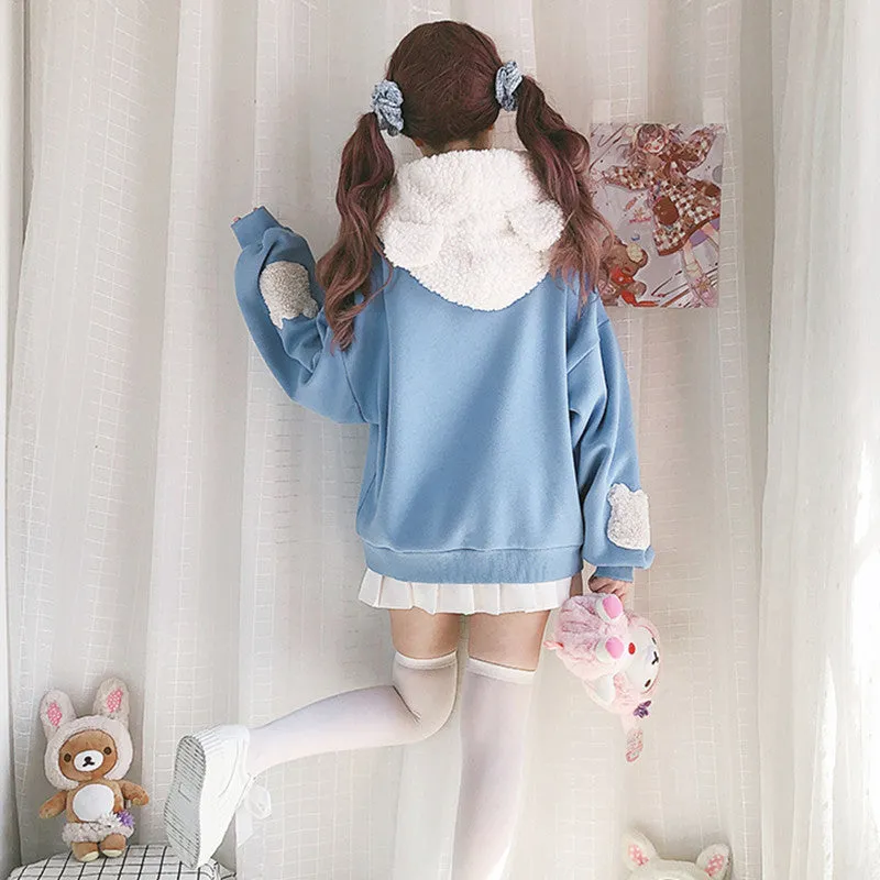 Polar Bear Snowman Hoodie UB3478