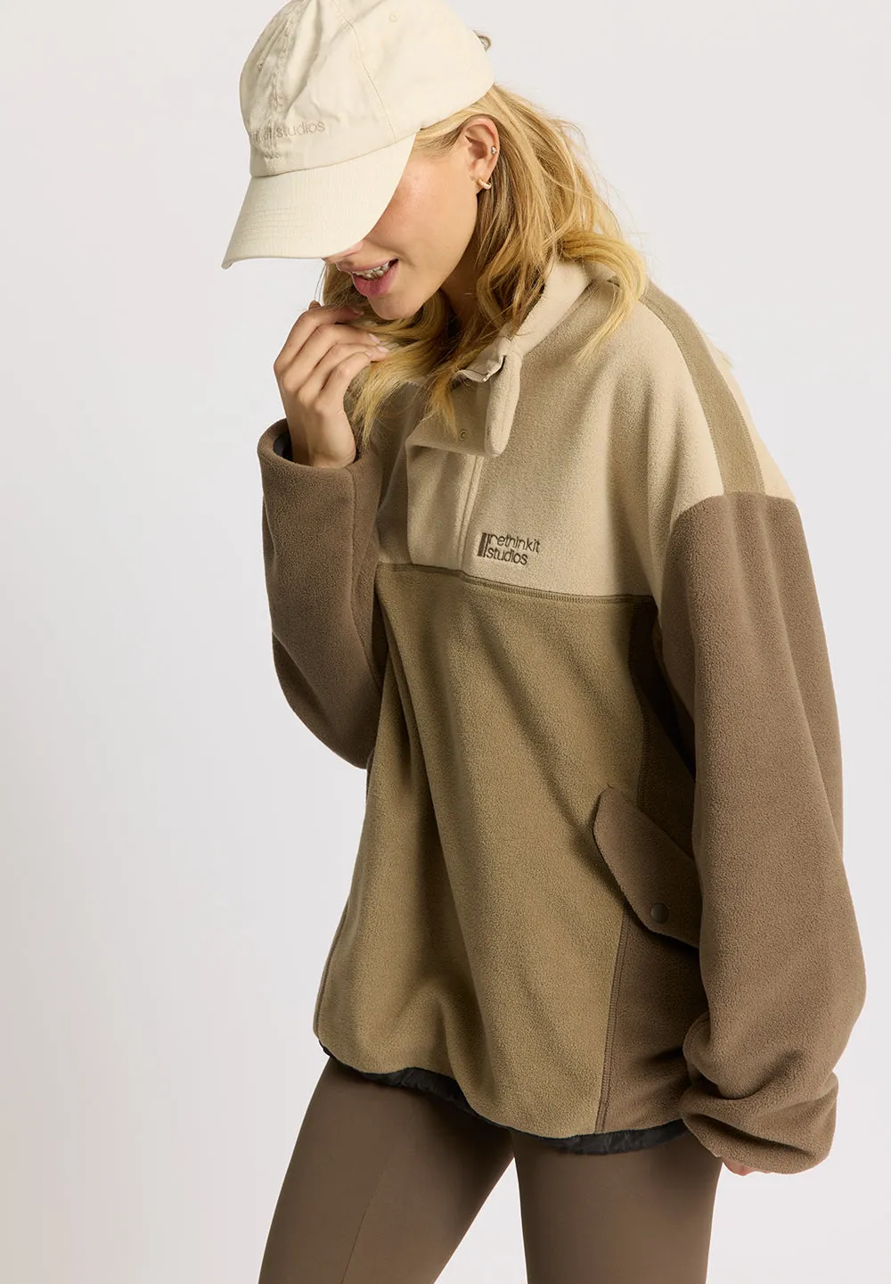 Polar Fleece Uni CAMPFIRE - multi brown