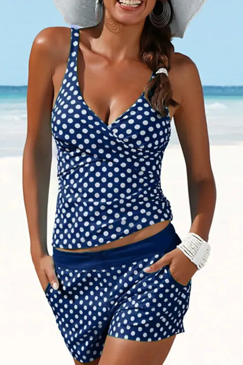 Polka Dot Push Up Tankini