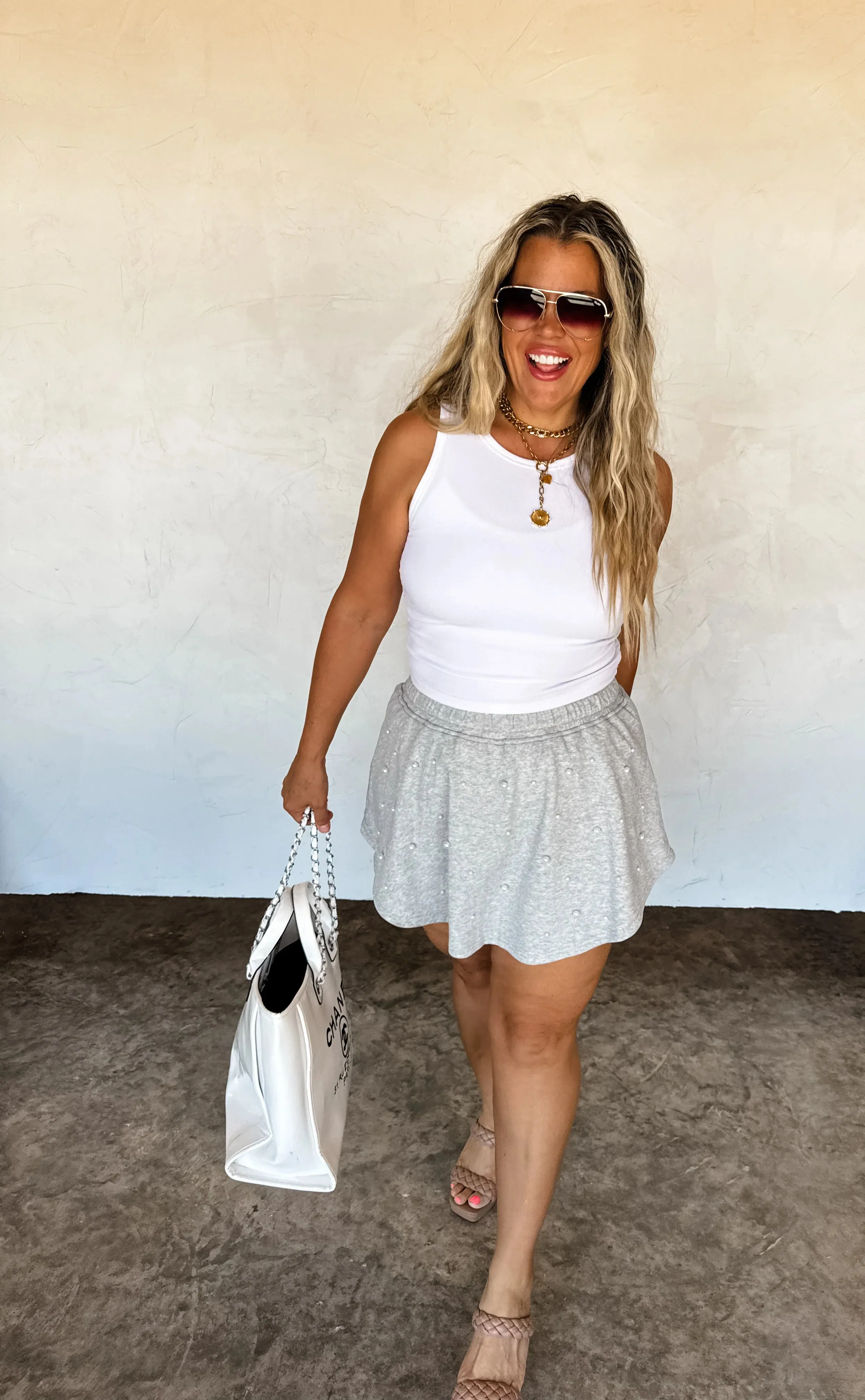 PRE-ORDER: PRETTY IN PEARLS SKORT